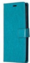 Samsung Galaxy A21s Hoesje - Mobigear - Wallet Serie - Kunstlederen Bookcase - Blauw - Hoesje Geschikt Voor Samsung Galaxy A21s