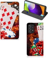 Book Stand Case Personaliseren Geschikt voor Samsung Galaxy A52 5G Enterprise Editie | A52 4G Smart Cover Casino