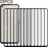 Voor Google Pixel 4a 25 PCS Full Glue Full Screen Gehard Glas Film (Zwart)