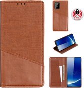 Voor Samsung Galaxy A91 MUXMA MX109 horizontale flip lederen tas met houder & kaartsleuf & portemonnee (bruin)