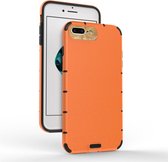 Voor iPhone 8 Plus / 7 Plus schokbestendige graan PC + TPU Case (oranje)