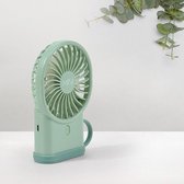 Creative Lanyard Handheld Student USB Charging Mini Fan (Lichtgroen)