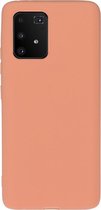 Voor Galaxy M80S / A91 / S10 Lite effen kleur mat TPU telefoonhoes (oranje)