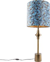 QAZQA diverso - Art Deco Tafellamp met kap - 1 lichts - H 995 mm - Multicolor - Woonkamer | Slaapkamer