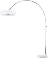 LED Vloerlamp - Iona Perezon - E27 Fitting - 3-lichts - Rond - Mat Wit - Aluminium