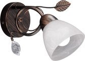 LED Wandlamp - Wandverlichting - Iona Trada - E14 Fitting - Rond - Antiek Roestkleur - Aluminium