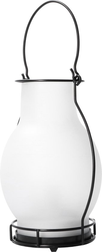Proventa Solar LED Olielamp stormlantaarn – Tafellamp voor buiten windlicht – 28 cm