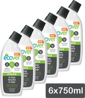 Ecover - Wc reiniger - Power - 10x sneller - Verwijdert kalkaanslag - 6 x 750 ml - Voordeelverpakking
