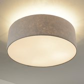 Lucande - plafondlamp - 4 lichts - staal, aluminium, vilt, chintz. - H: 23 cm - E27 - grijs