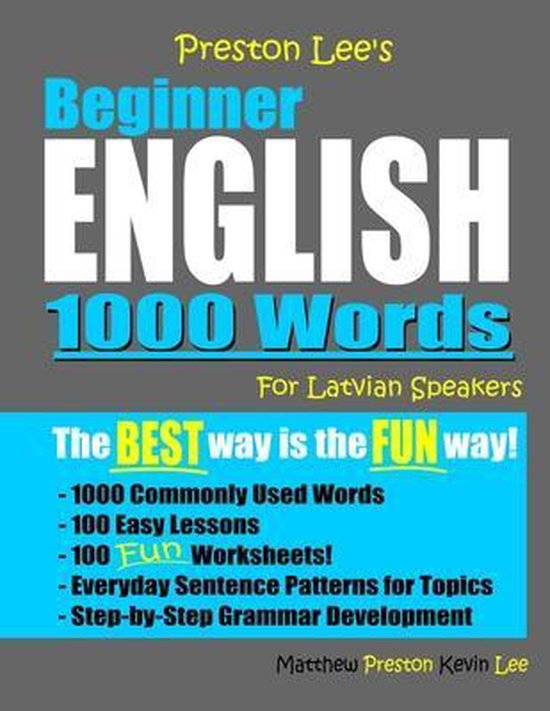 Preston Lee's English for Latvian Speakers- Preston Lee's Be ... - cover