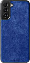 Samsung Galaxy S21 Plus Alcantara Case 2020 - Blauw