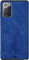 Samsung Galaxy Note 20 Alcantara case 2020 - Blauw