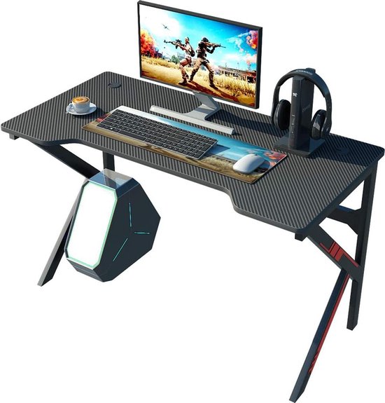Gaming Table, Computertafel, Game desk, Gaming bureau-Ergonomische gaming  tafel PC,... | bol.com