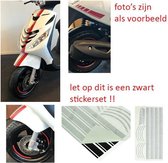 Stickerset sport Piaggio Zip AMG 14-delig glans zwart