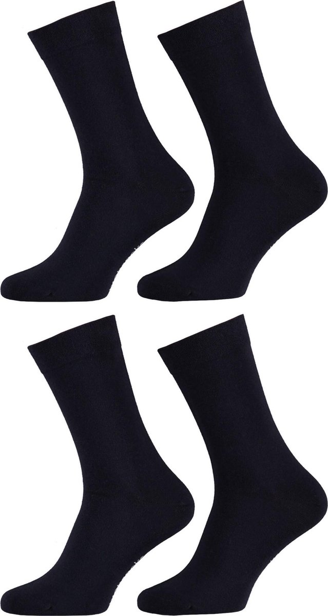 Premium Sokken Dames 4 paar - Marine - Naadloze Sokken Dames - Maat 35/38
