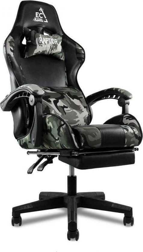Gamestoel / Bureaustoel Army Special Edition - Camouflage - Met voetsteun -  2 Extra... | bol.com