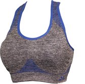 Sport bh maat S/M Extra  comfort Grijs D-blauw