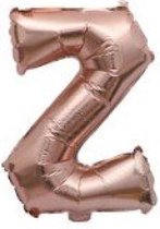 Folieballon / Letterballon Rose Goud  - Letter Z - 41cm
