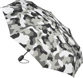 SENVI® Automatisch Open/Dicht Mini Paraplu met Windvast Systeem Ø 97 cm - Grijs Camouflage