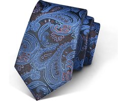 Premium Ties - Luxe Stropdas Heren - Polyester - Blauw - Incl. Luxe Gift Box!