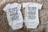 Set Baby rompertjes met tekst papa en mama worden! | aankondiging bekendmaking zwangerschap cadeau voor de liefste aanstaande