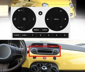 Fiat 500 Autoradio Cd Radio Paneel Interieur beschadigde knoppen reparatie vervanging beschadigd Auto Aux