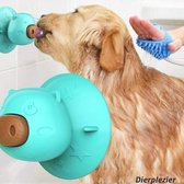 Dierplezier - Handenspeelgoed - Likbal hand - Tandenreiniger hond - Zuignap speelgoed hond - Tegen verveling hond - Koekjesgeur speelgoed honden - Speelgoed bad voor honden