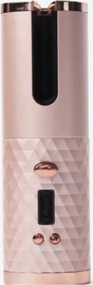 GS - Krultang - Rose gold - Draadloos - Wireless USB oplaadbaar - Golvenkrultang - George Napoli