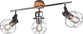 LED Plafondspot - Nitron Madrid - E27 Fitting - 3-lichts - Rond - Mat Zilver - Aluminium