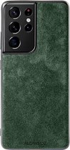 Samsung Galaxy S21 Ultra Alcantara Case 2020 - Groen