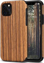 Apple iPhone 11 Pro Back cover - Bruin - Hout Look - Soft TPU - Shockproof