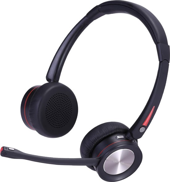 Maxxions Draadloze Bluetooth Office Headset met Microfoon - Draadloos  opladen met... | bol.com
