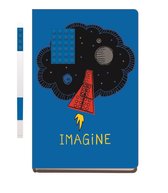 Lego Notebook "Imagine" with Blue Gel Pen