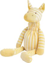 Happy Horse Zebra Ziggy Knuffel 38cm - Geel - Baby knuffel