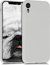 kwmobile telefoonhoesje voor Apple iPhone XR - Hoesje voor smartphone - Back cover in mat lichtgrijs