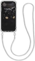 kwmobile hoesje voor Apple iPhone XR - Beschermhoes voor smartphone in transparant / zilver - Hoes met koord