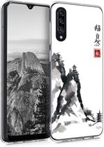 kwmobile telefoonhoesje voor Samsung Galaxy A30s - Hoesje voor smartphone in rood / zwart / wit - Chinese Natuur design