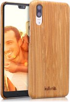 kalibri hoesje voor Huawei P20 -Telefoonhoes van bamboe - Backcover in lichtbruin - Beschermhoes