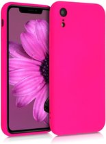 kwmobile telefoonhoesje geschikt voor Apple iPhone XR - Hoesje voor smartphone - Back cover in neon roze