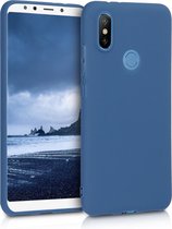kwmobile telefoonhoesje voor Xiaomi Mi 6X / Mi A2 - Hoesje voor smartphone - Back cover in marineblauw