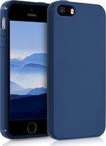 kwmobile telefoonhoesje voor Apple iPhone SE (1.Gen 2016) / 5 / 5S - Hoesje voor smartphone - Back cover in marineblauw