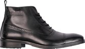 Helstons Heroes Leather Aniline Black Wax Motorcycle Shoes 44