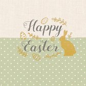 Ambiente - Servetten - 33x33cm - Happy Easter - Pasen - Groen