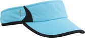 Zonneklep zonnepet met reflectie kleur lichtblauw maat one size