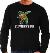 St. Patricks day sweater / trui zwart voor heren - St. Patricks dab - Ierse feest kleding / kostuum/ outfit XXL
