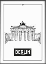Citymap Icons Berlijn (Berlin) 30x40 Stadsposters