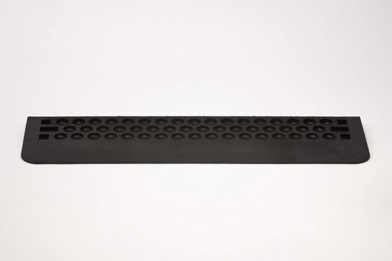 Rubber drempelhulp 2,5 cm met schuine zijvlakken - Roege international