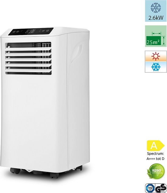 Mobiele 4-in-1 airconditioner: koelen, ontvochtigen, verwarmen, ventileren  | bol.com