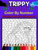 Trippy Mosaic Color By Number Coloring Books For kids ages 4-8