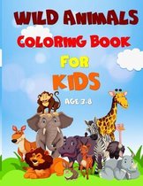 wild animals coloring book for kids age 3-8